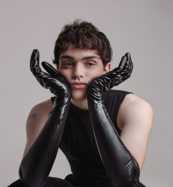 Boy with Black Gloves