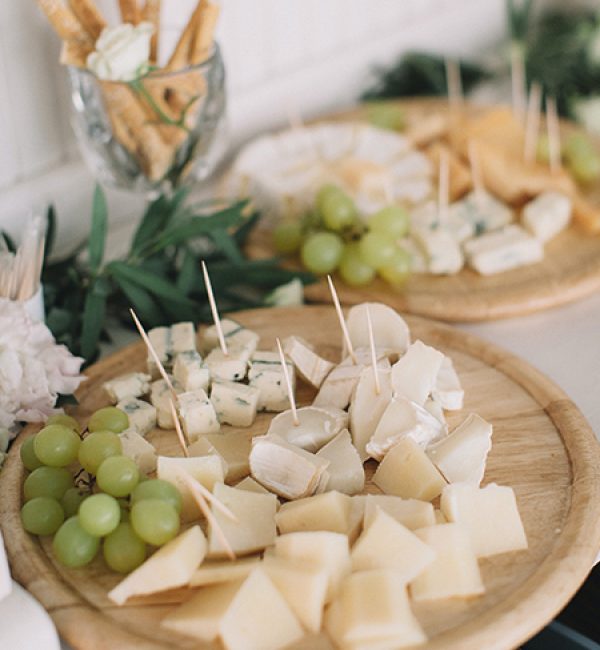 Cheese Table with Grapes